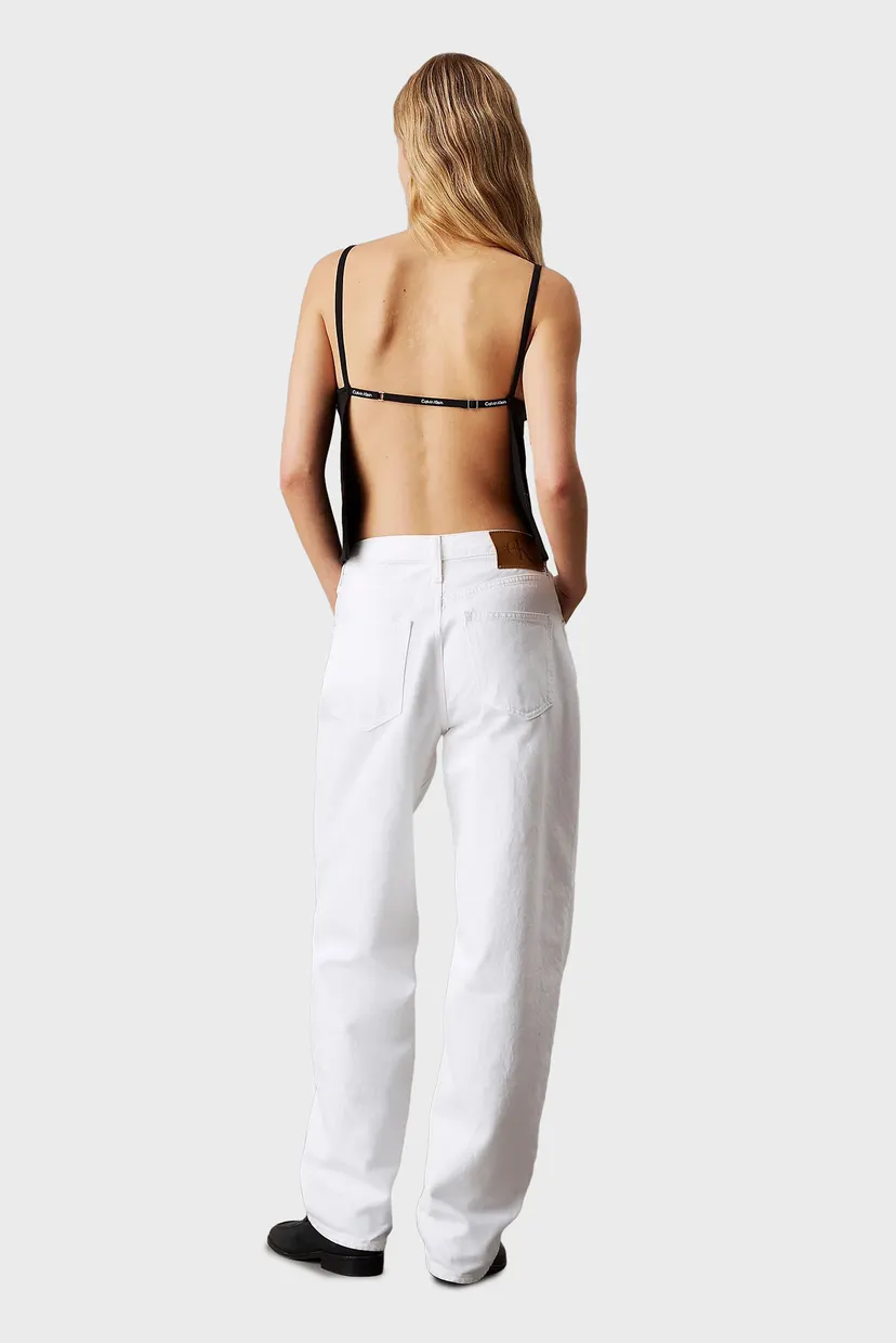 Жіночий чорний топ LOGO ELASTIC OPEN BACK 4