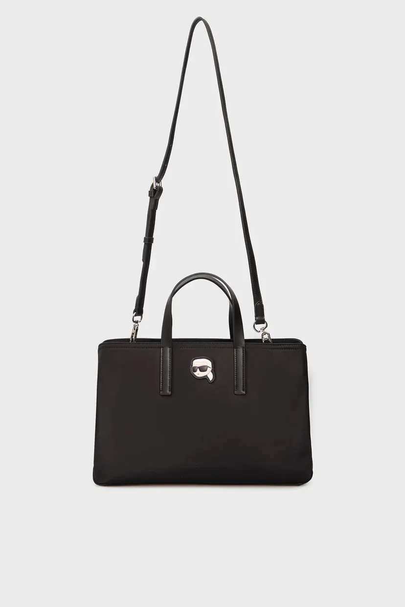 Жіноча чорна сумка K IKONIK 2.0 NYLON SATCHEL 5