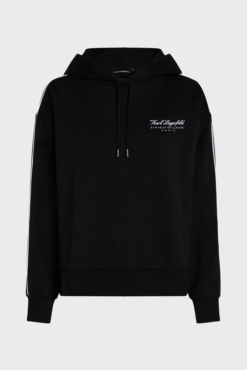 Жіноче чорне худі HOTEL KARL HOODIE 5