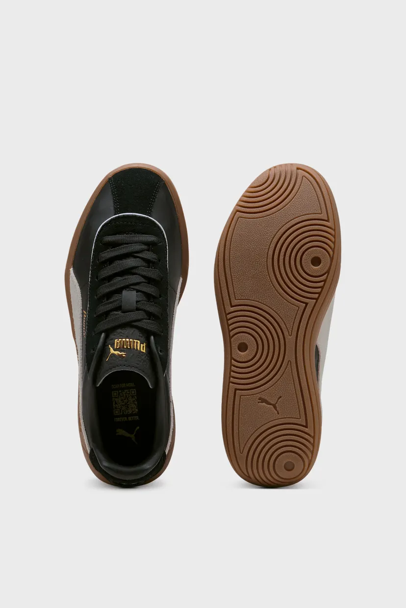 Женские черные кожаные сникерсы PUMA Club Klassika Sneakers Women 4