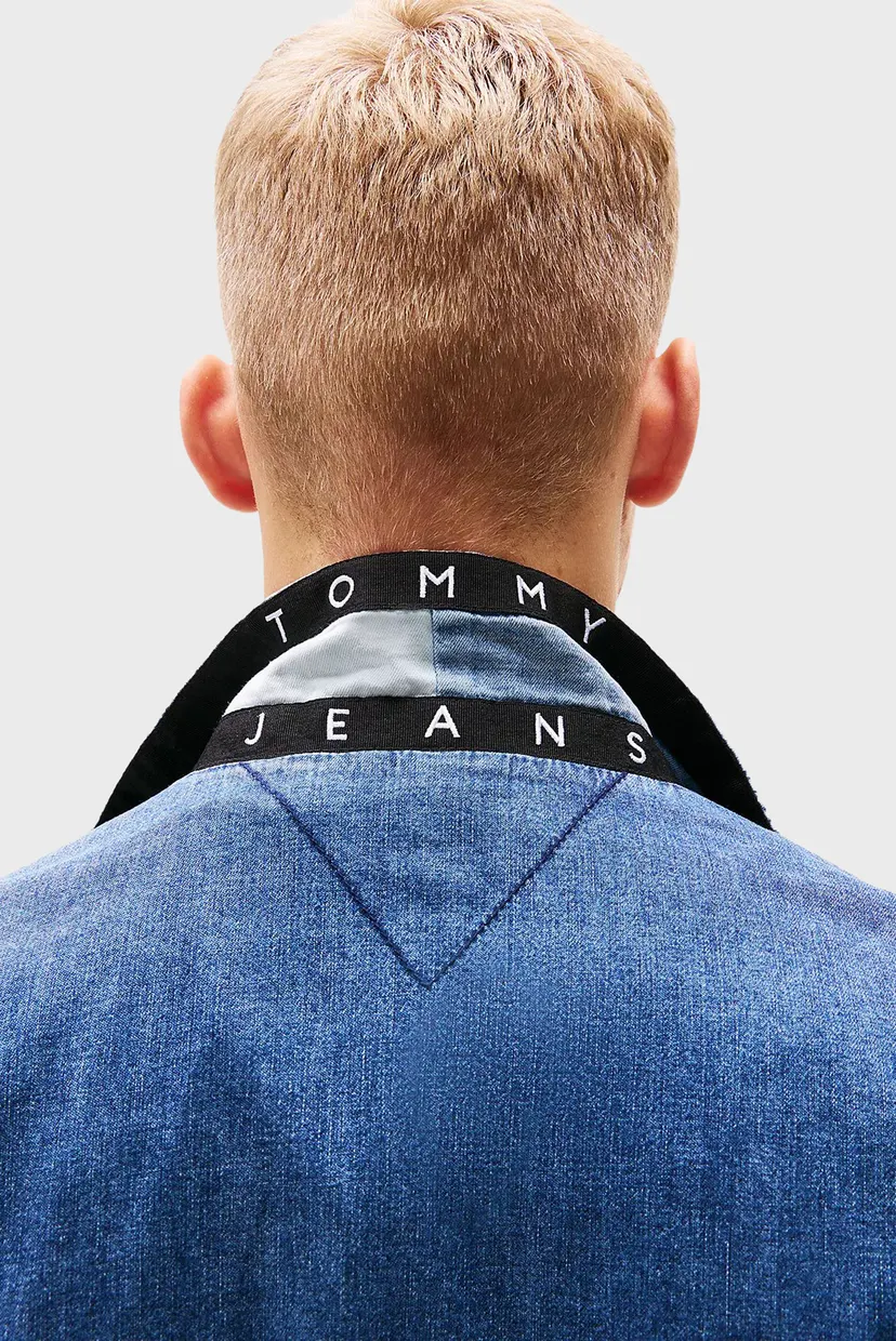 Мужская синяя джинсовая куртка TJM CHAMBRAY DNA COLLAR JACKET 5