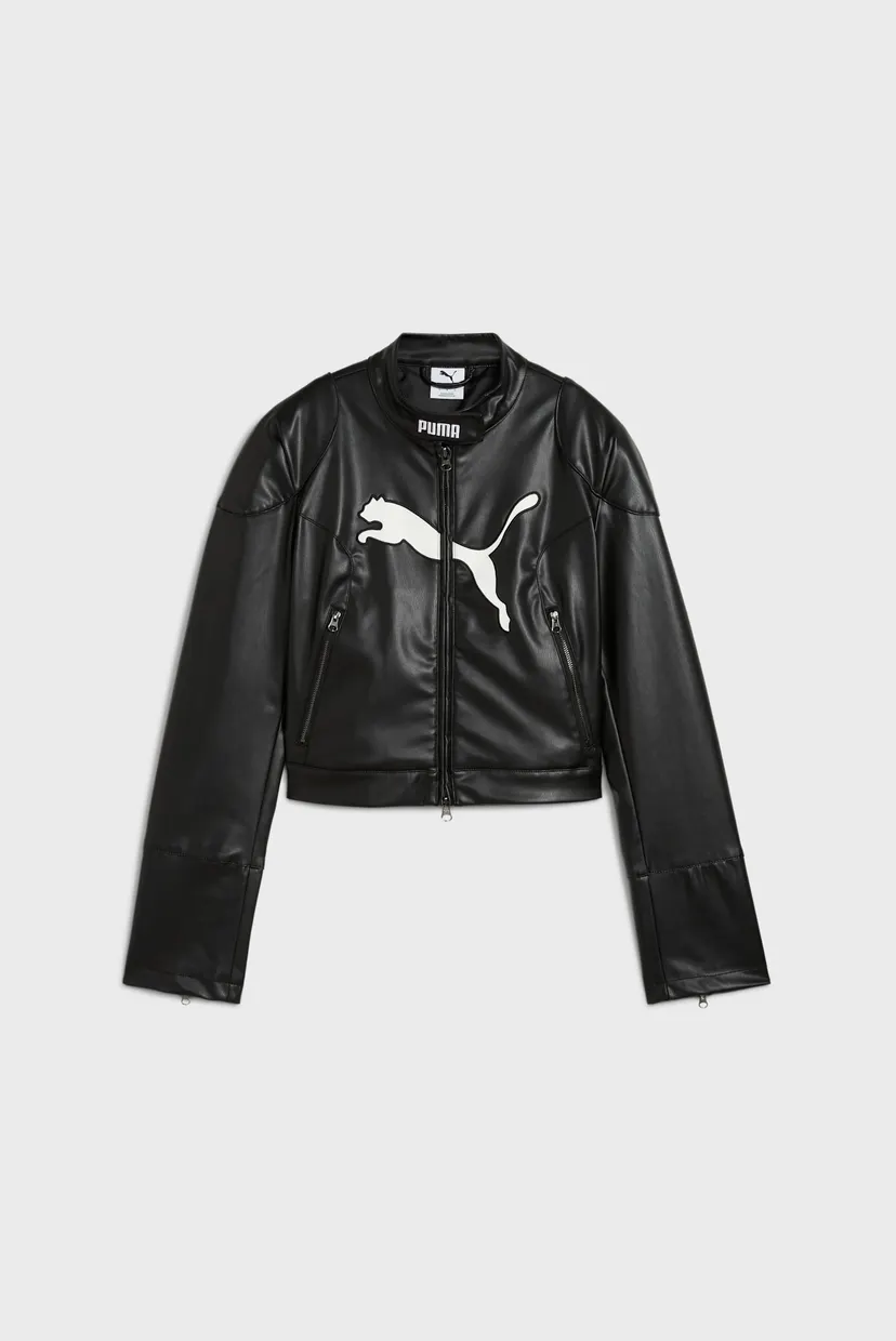 Женская черная куртка FUTURE.PUMA.ARCHIVE Racer Jacket Women 6
