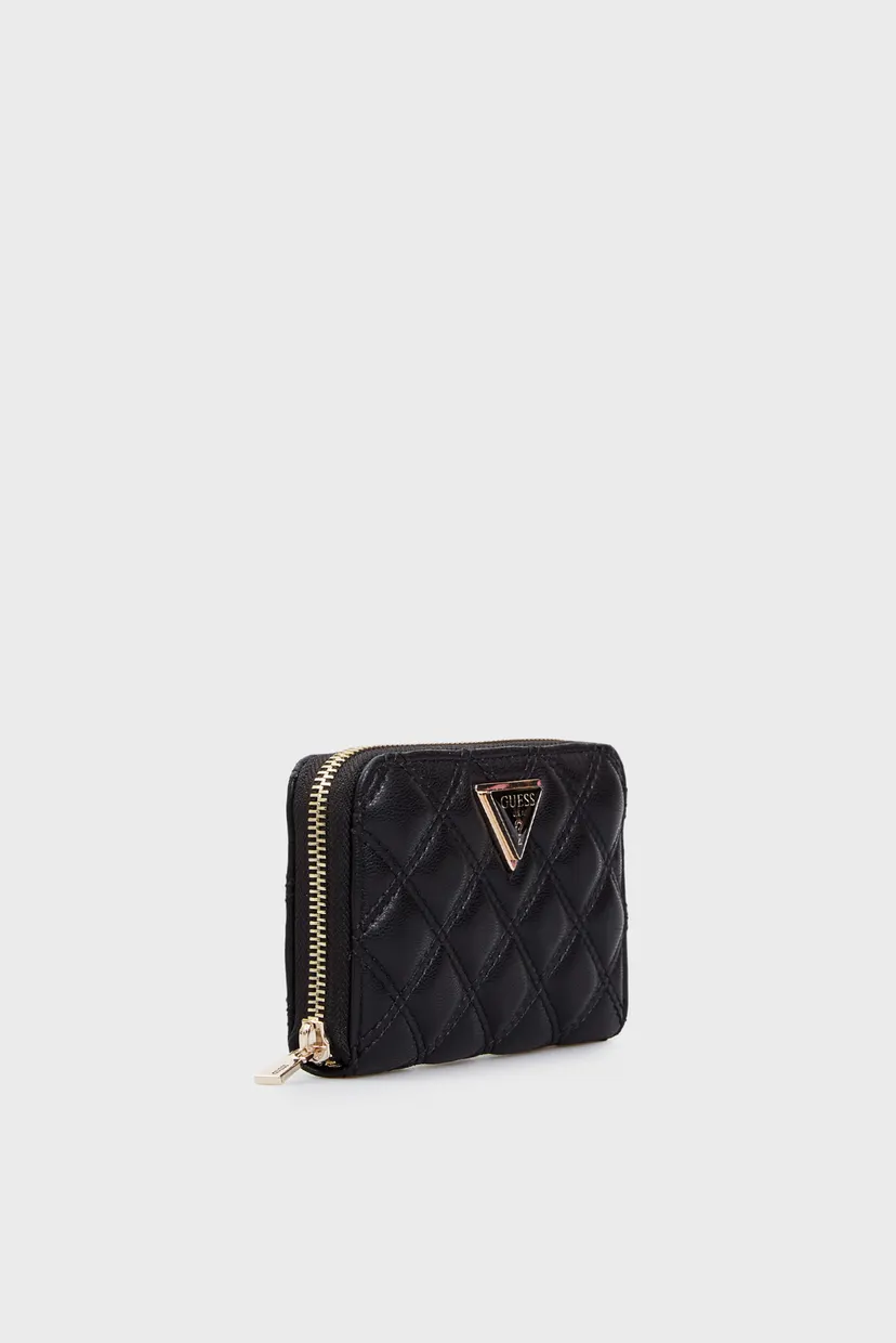 Женский черный кошелек GIULLY SLG MEDIUM ZIP AROUND 3