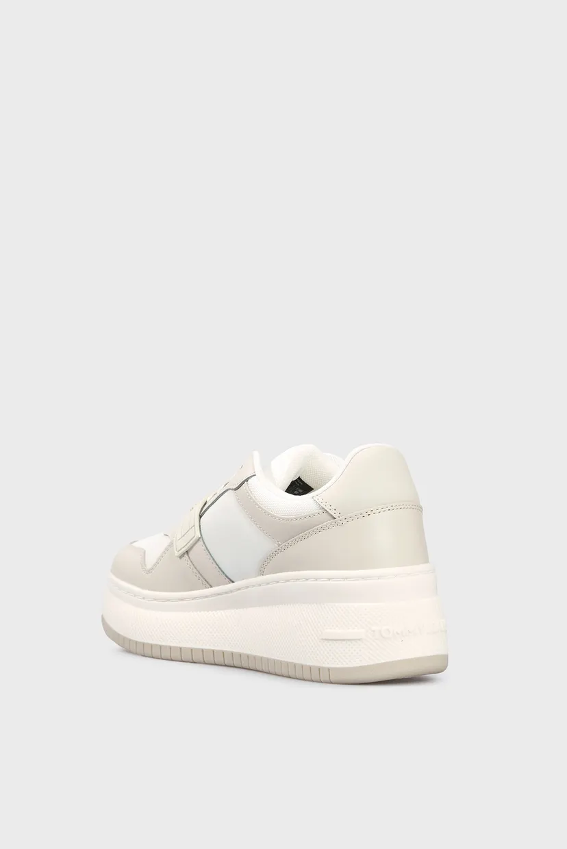 Женские кожаные сникерсы TJW RETRO BASKET FLATFORM VELCRO 5