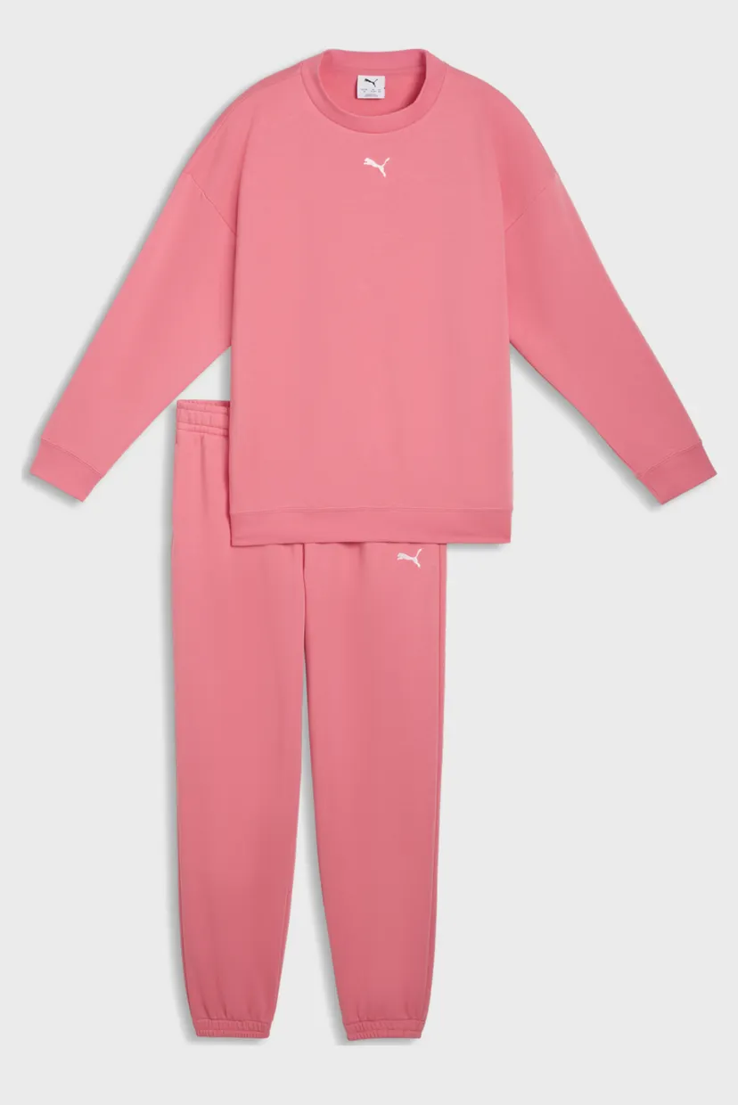 Детский розовый спортивный костюм (свитшот, брюки) Loungewear Oversized Tracksuit Youth 4