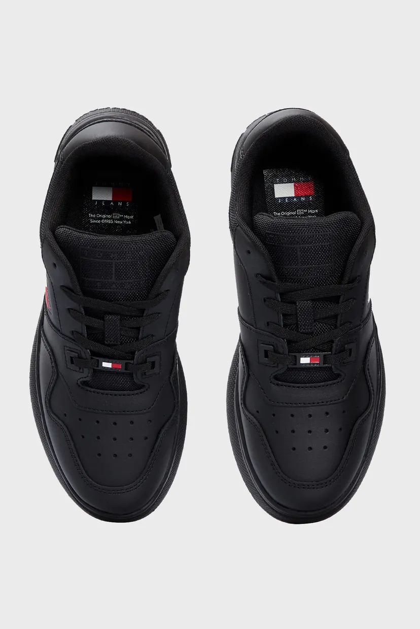 Жіночі чорні снікерси TJW RETRO BASKET FLATFORM ESS 4
