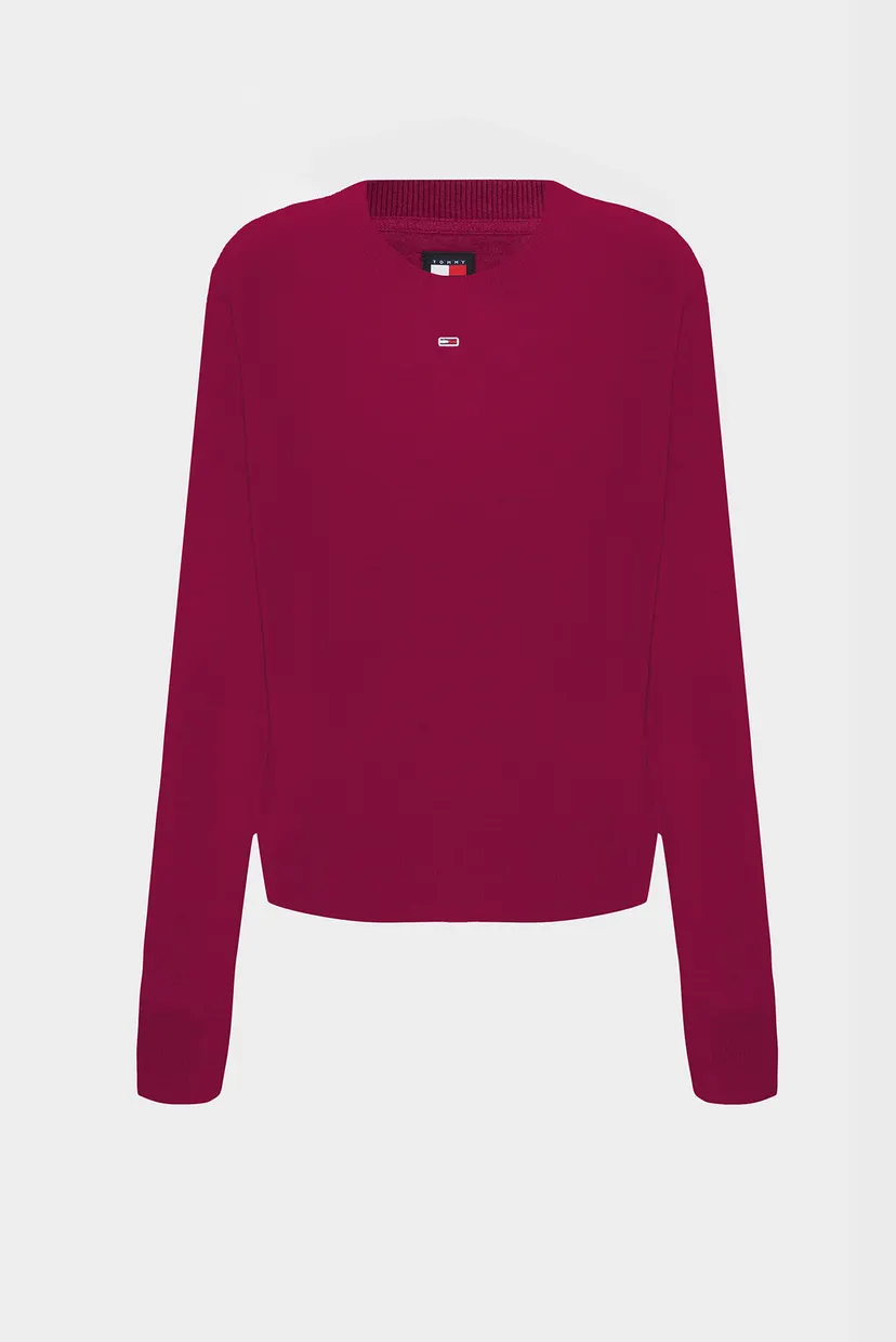 Жіночий малиновий джемпер TJW ESSENTIAL CREW NECK 5