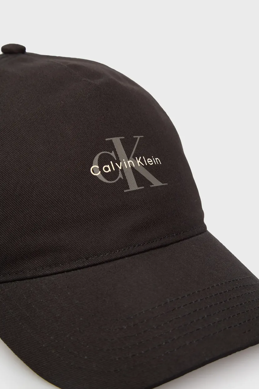 Мужская черная кепка MONO LOGO 5 PANEL CAP 3