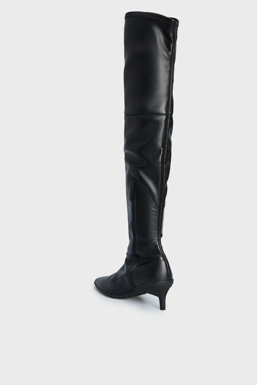 Жіночі чорні ботфорти WRAP STIL OTK BOOT 50 - PEARL 5