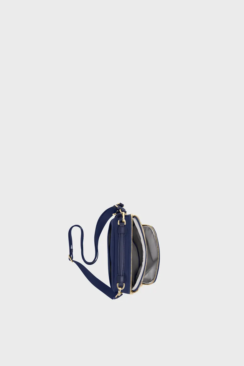 Женская синяя сумка VOYAGEUR INDIGO/LIGHT GOLD 3