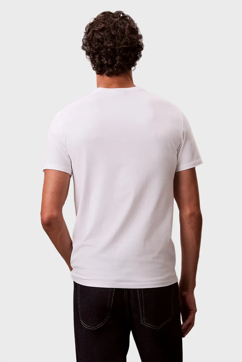 Чоловіча біла футболка SS SLIM STRETCH 3