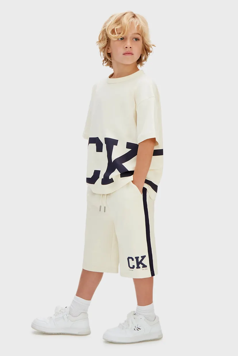 Дитячі білі шорти VARSITY RELAXED 3