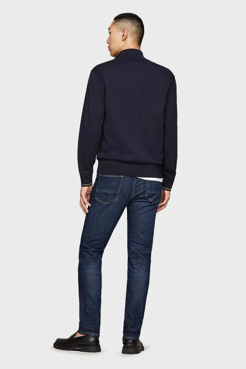 Мужской темно-синий кардиган RWB TIPPED  COTTON ZIP THROUGH 3