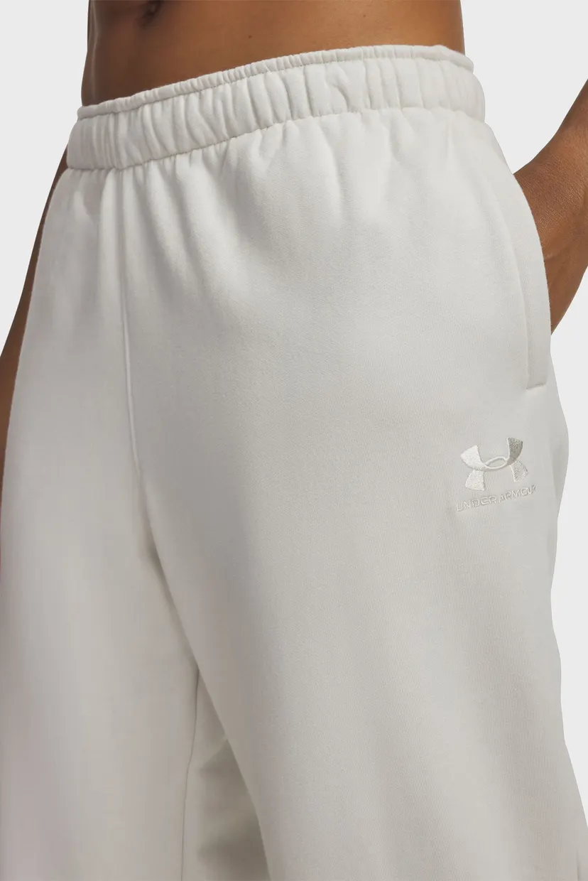Жіночі білі спортивні штани UA Icon Vida Flc Jogger 4