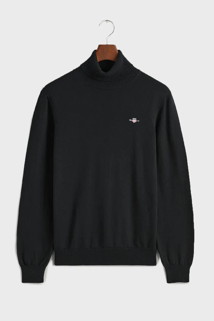 Чоловічий чорний гольф ROLLNECK 5