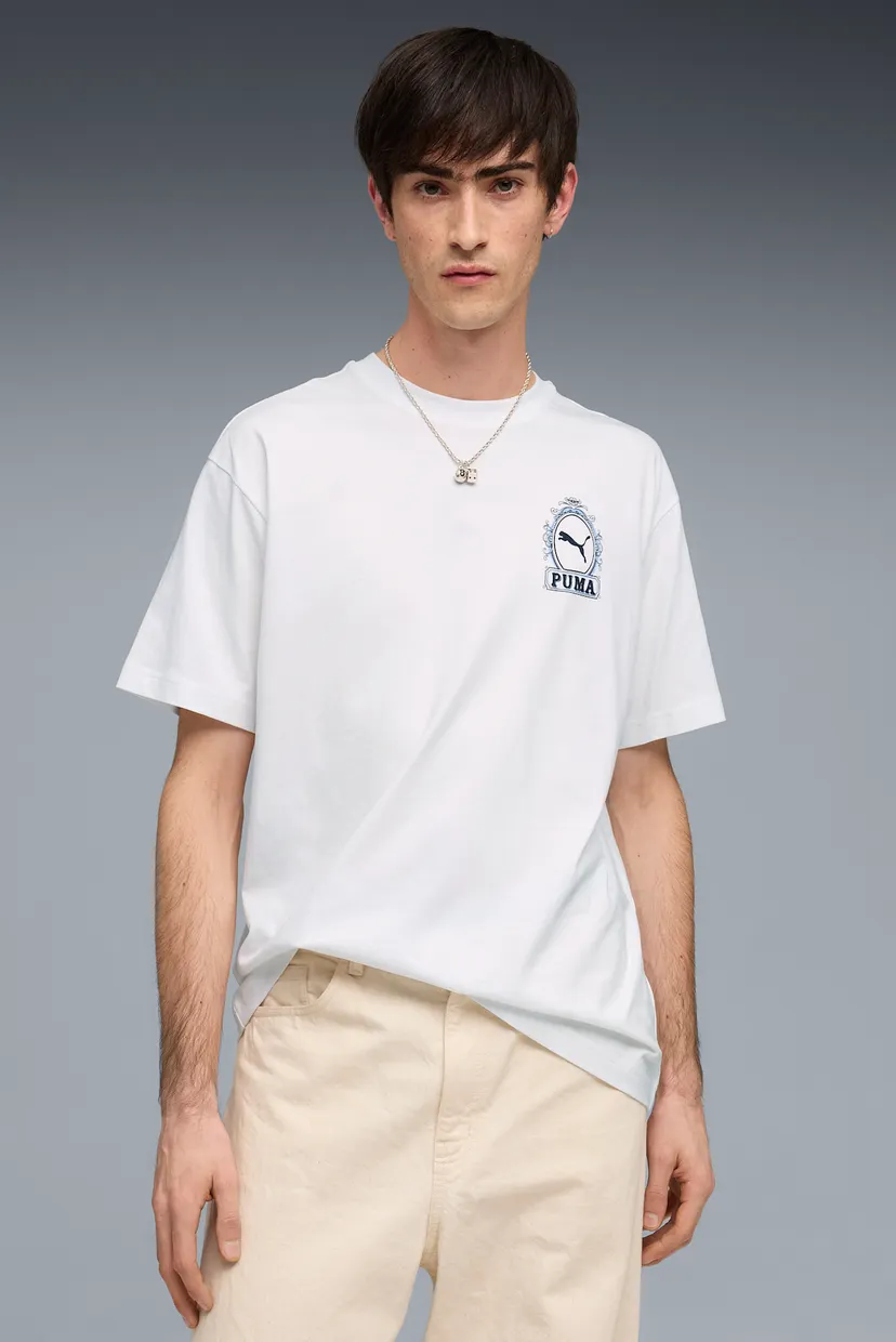Чоловіча біла футболка Graphic Relaxed Tee Men 3