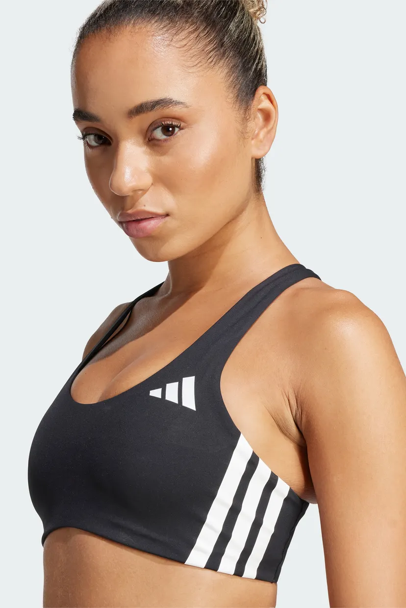 Жіночий чорний топ Adizero Run Medium Support 4