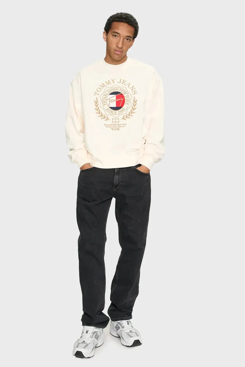 Мужской белый свитшот TJM BXY PRP EXPLR LUXE CREW EXT Tommy Jeans