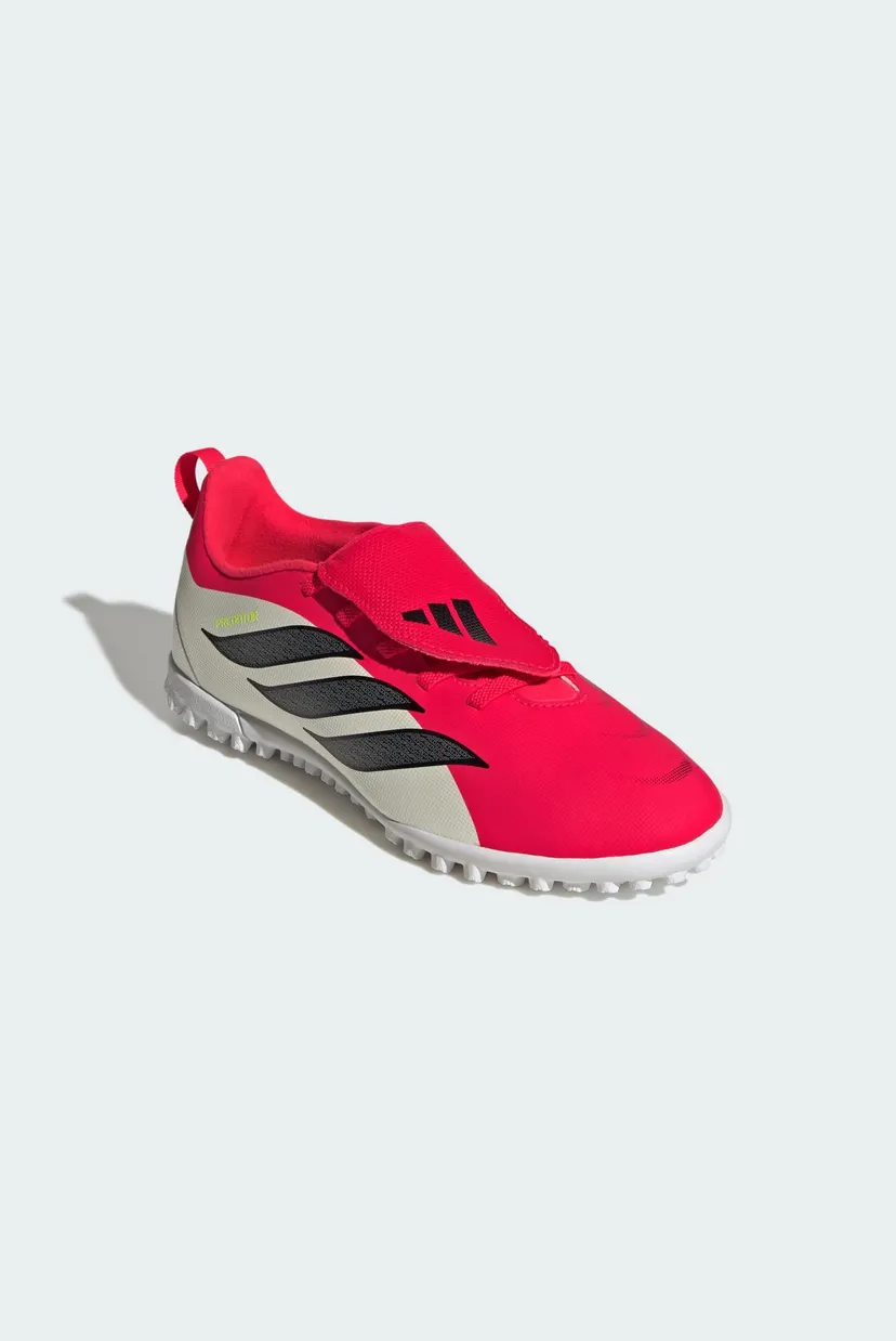 Дитячі червоні сороконіжки PREDATOR CLUB Fold-Over Tongue Elastic Laces Turf Kids 4
