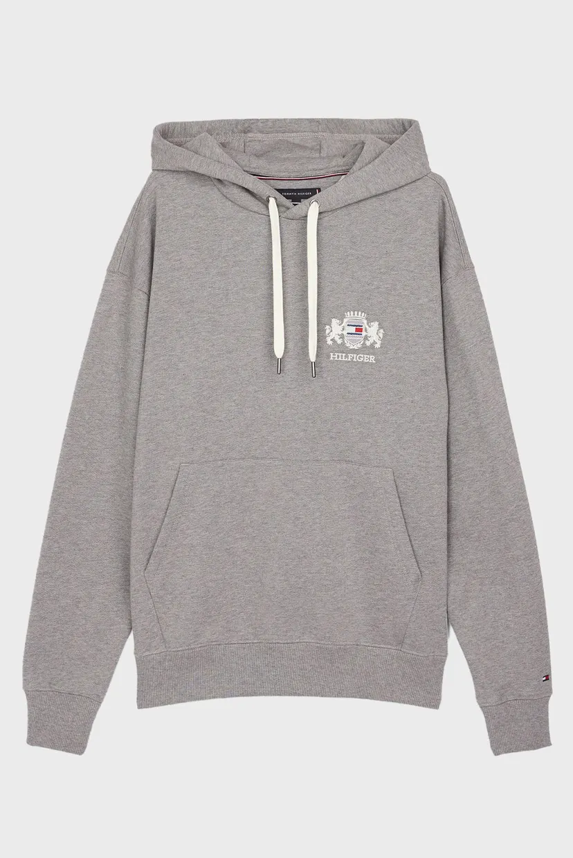 Чоловіче сіре худі HILFIGER SMALL CREST 5
