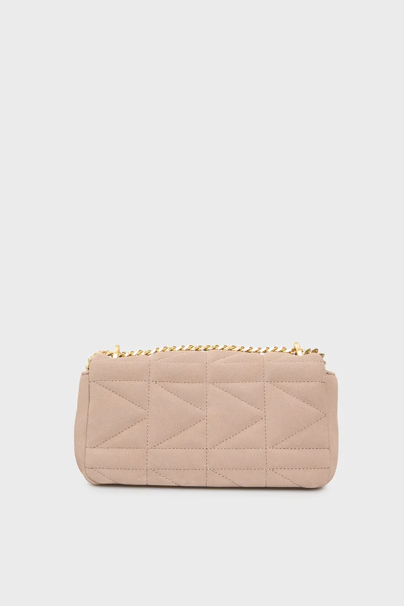 Женская бежевая нубуковая сумка KUILT SP SM CROSSBODY NUBUCK 4