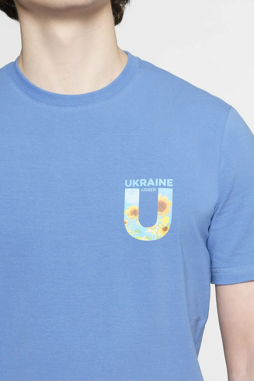Чоловіча синя футболка 4