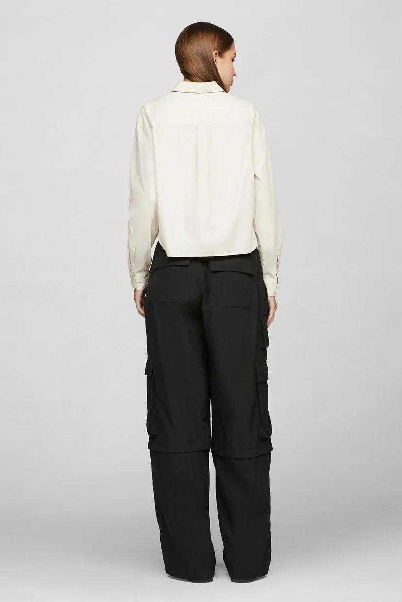 Жіноча бежева сорочка TJW FRONT TIE 3