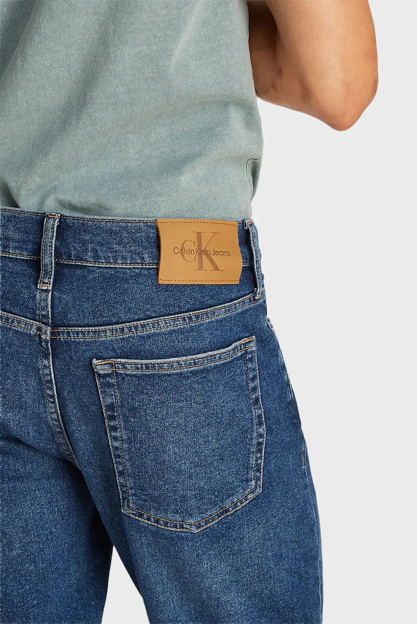 Мужские синие джинсовые шорты SLIM SHORT 4