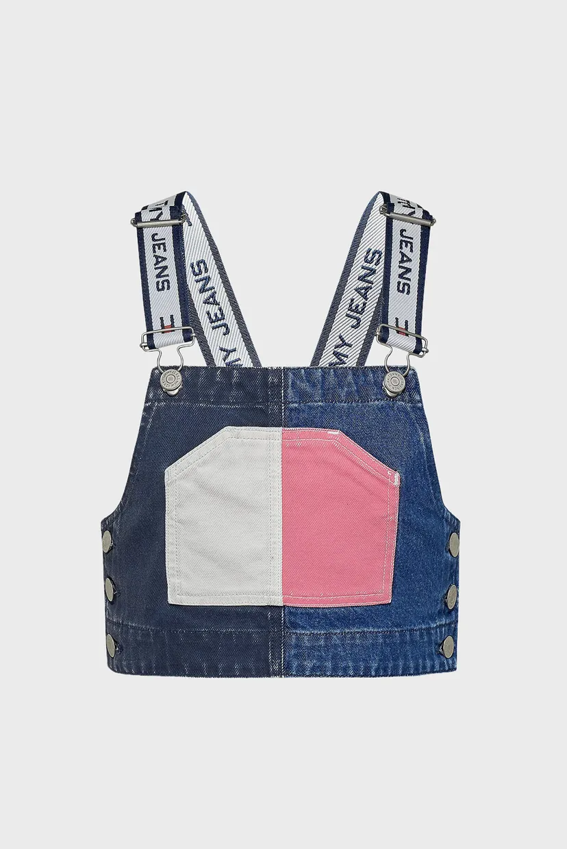 Женский синий джинсовый топ DUNGAREE 5