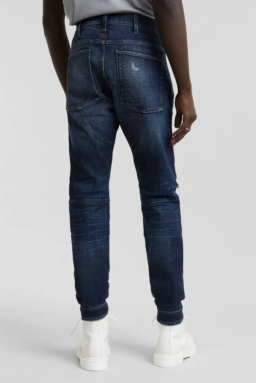 Чоловічі темно-сині джинси 5620 3D Zip Knee Skinny 3