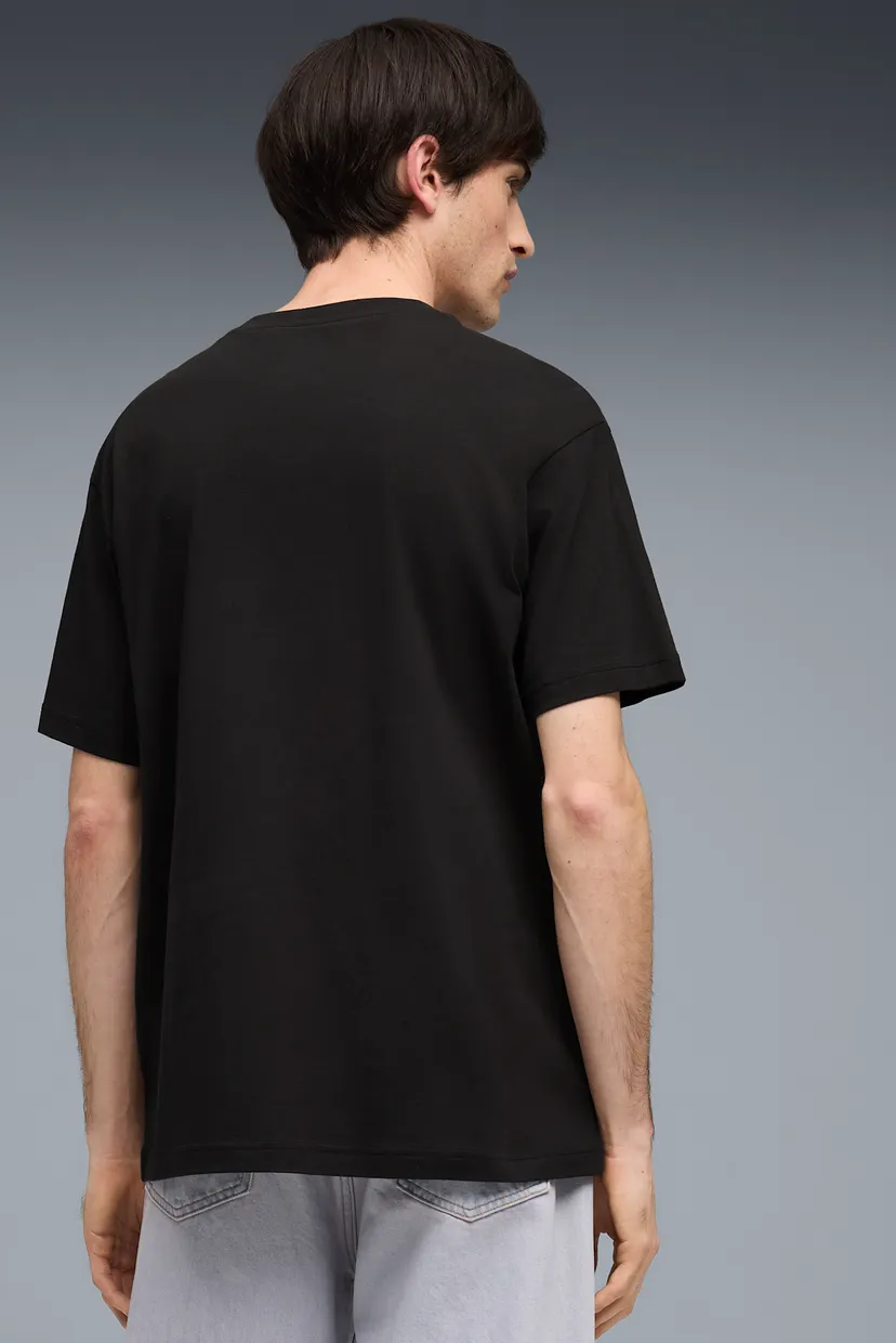 Мужская черная футболка Graphic Cat Relaxed Tee Men 3