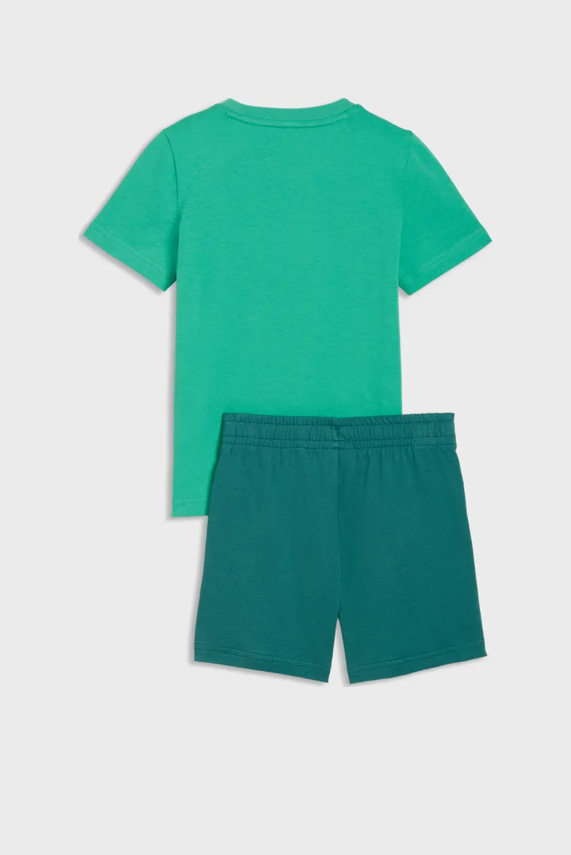 Дитячий зелений комплект одягу (футболка, шорти) Essentials No.1 Logo Tee and Shorts Set Kids 5
