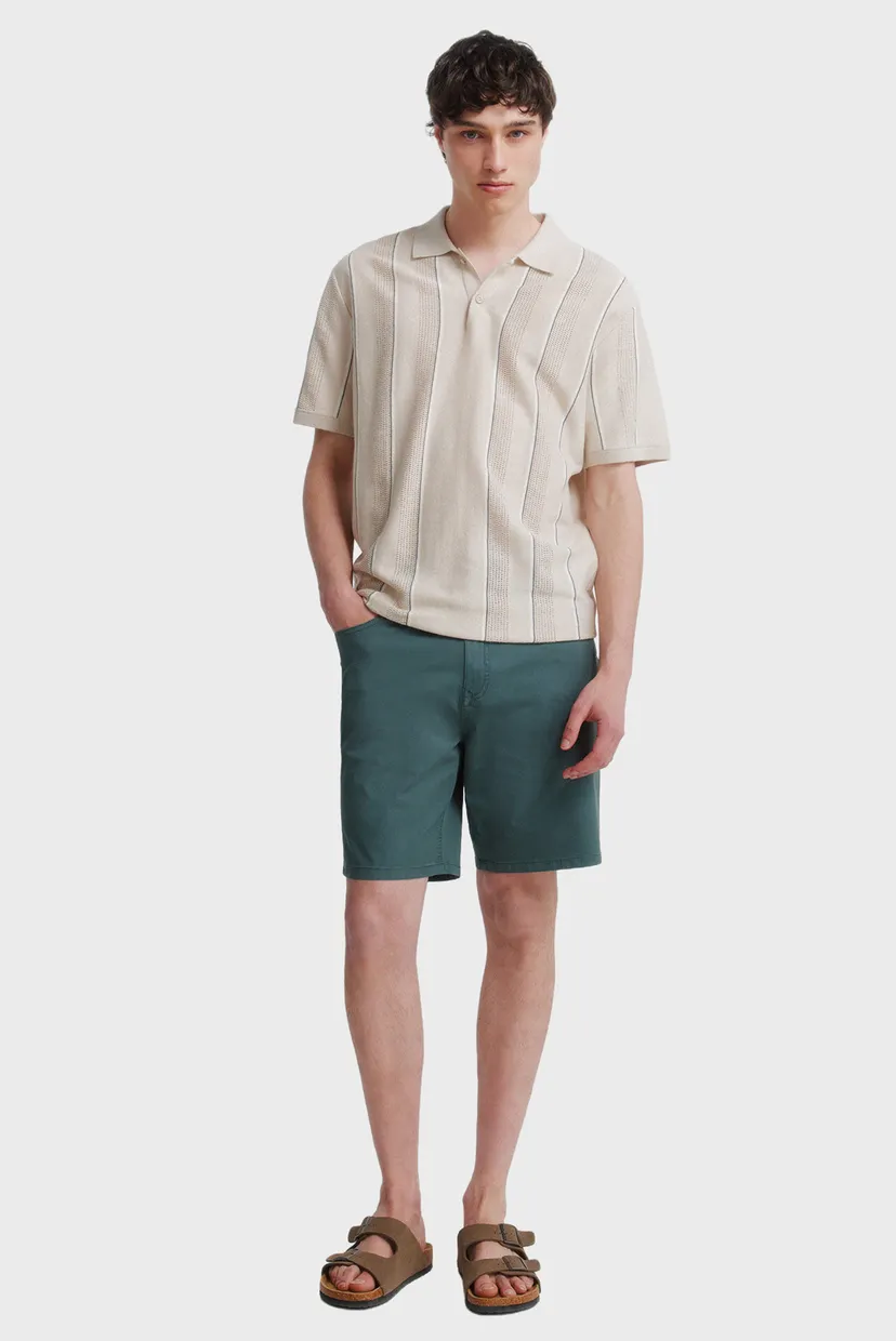 Мужские зеленые шорты regular fit 4