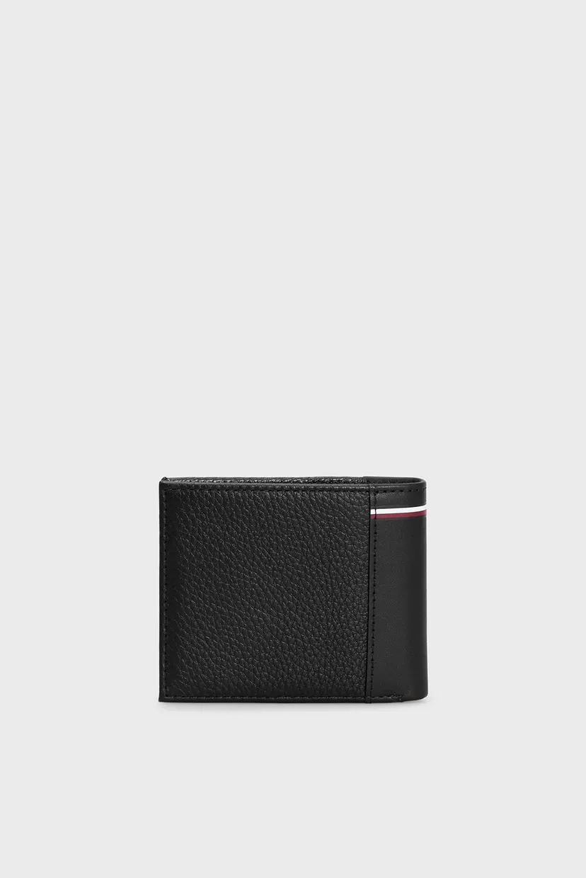 Чоловічий чорний шкіряний гаманець TH TRANSIT MINI CC WALLET 4