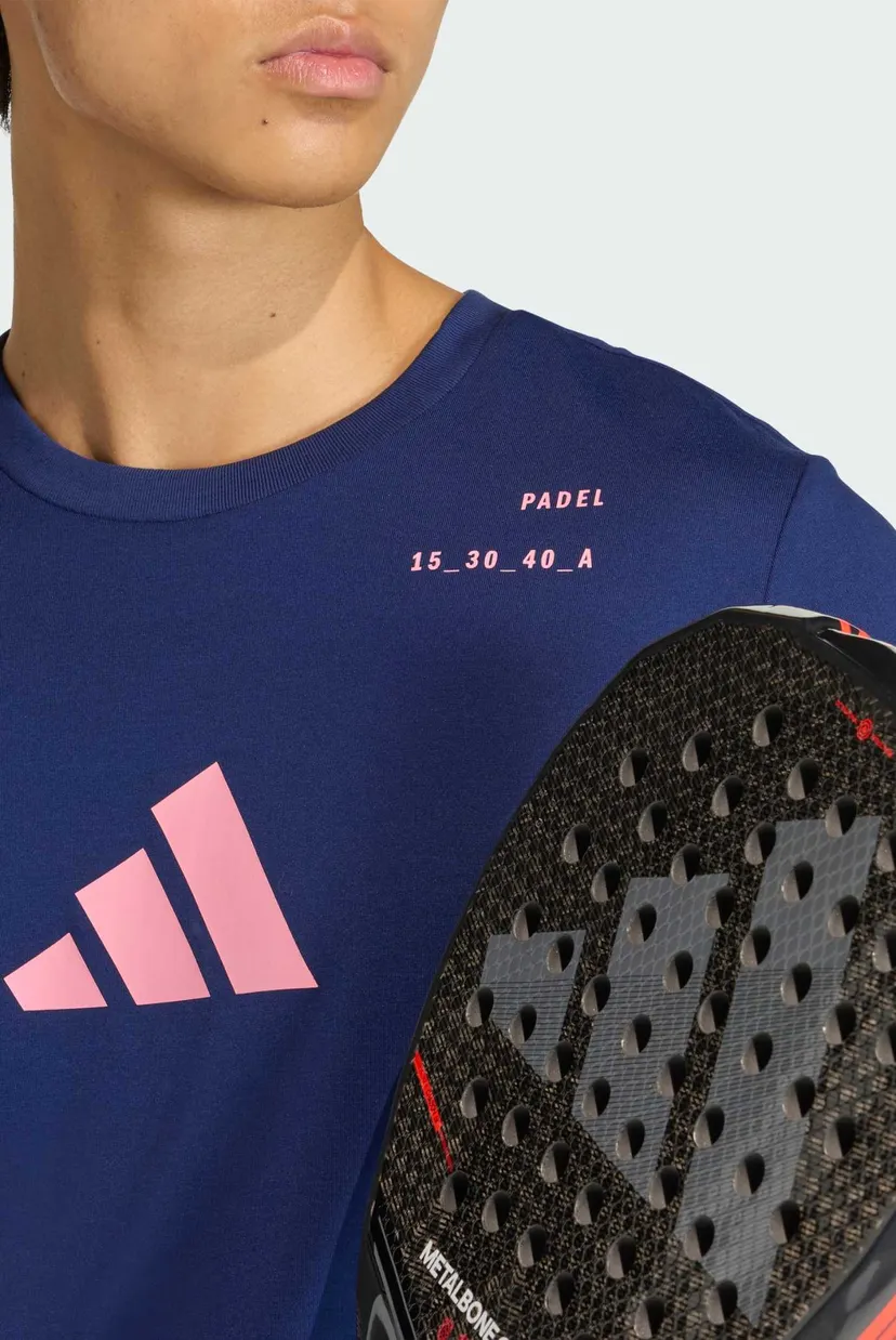 Чоловіча темно-синя футболка Padel Category Graphic 5