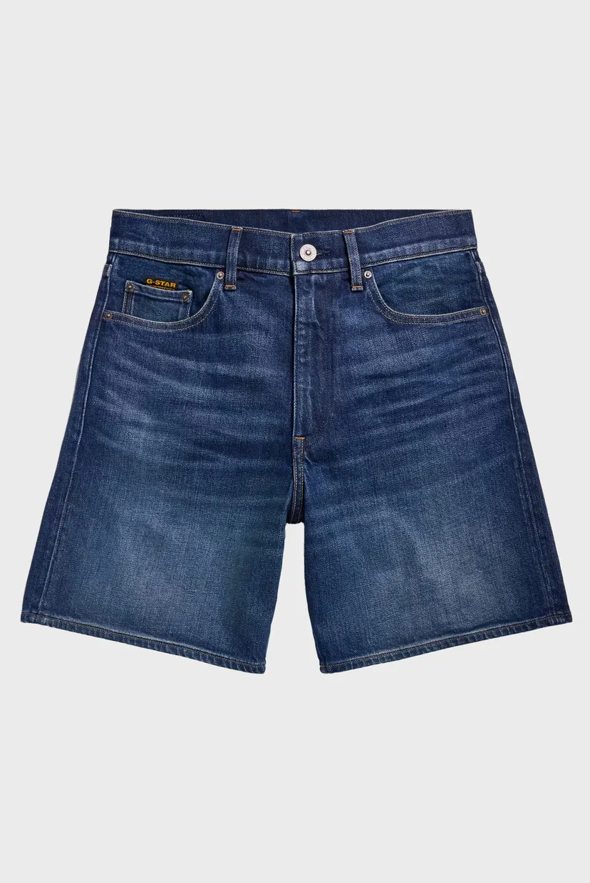 Женские темно-синие джинсовые шорты High Bermuda Short clean edge 4
