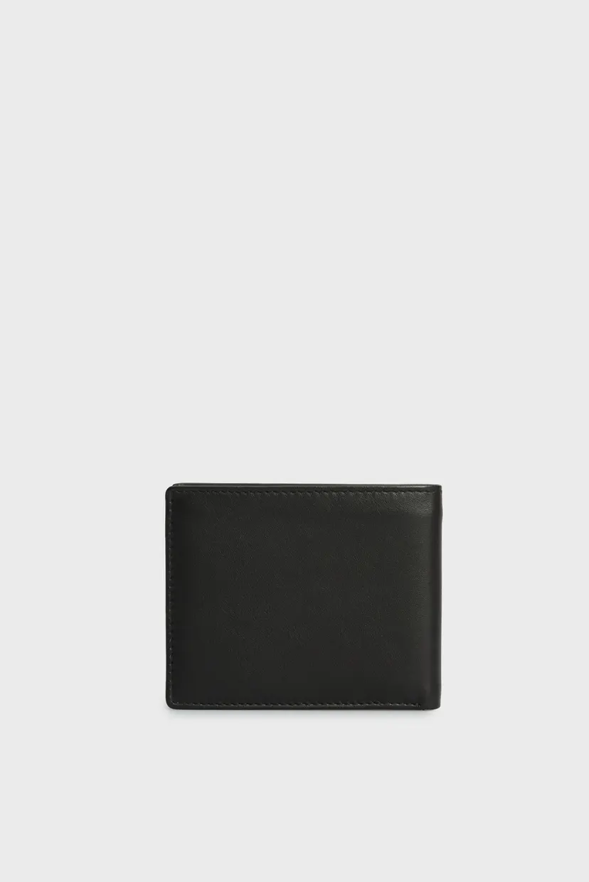 Чоловічий чорний шкіряний гаманець KAI WALLET MAN 3