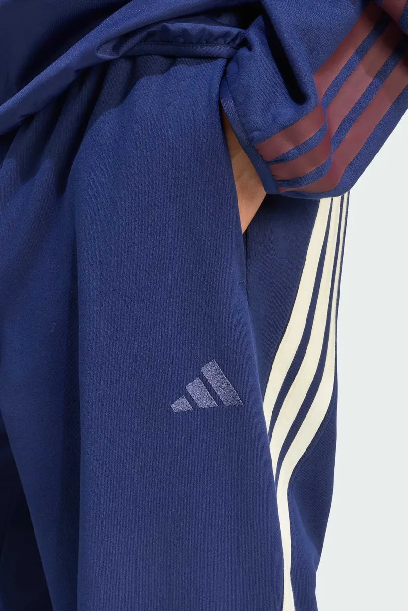Чоловічі темно-сині спортивні штани ADIDAS KIT 3-STRIPES REGULAR CUFFED 4