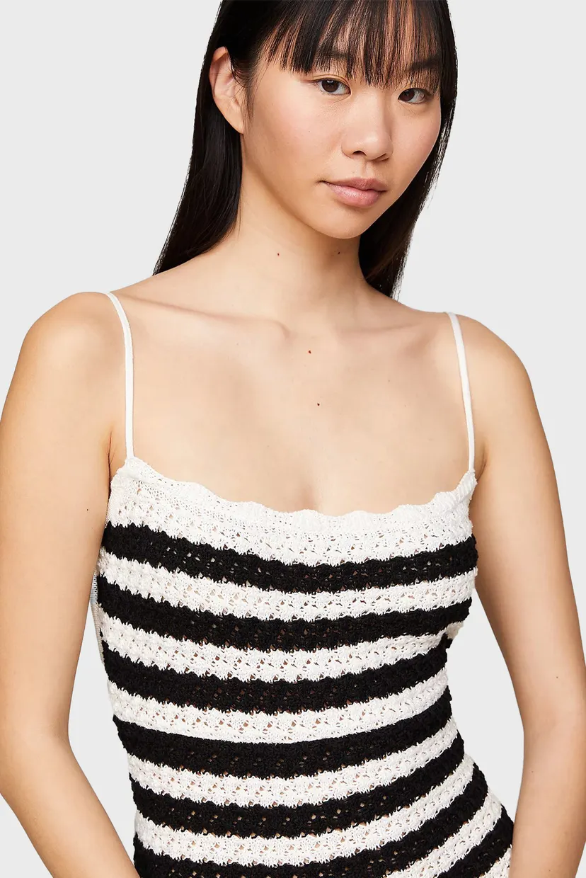 Женское платье в полоску TJW CROCHET STRIPE DRESS 3