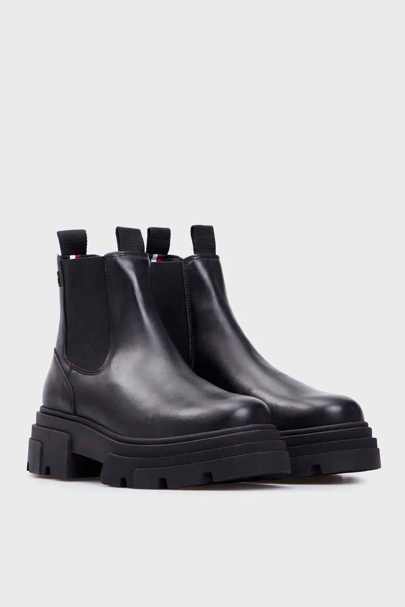 Женские черные челси COMBAT LEATHER LOW CHELSEA 3