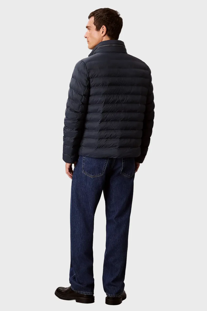 Мужская темно-синяя куртка NYLON LT WT HOODED 3
