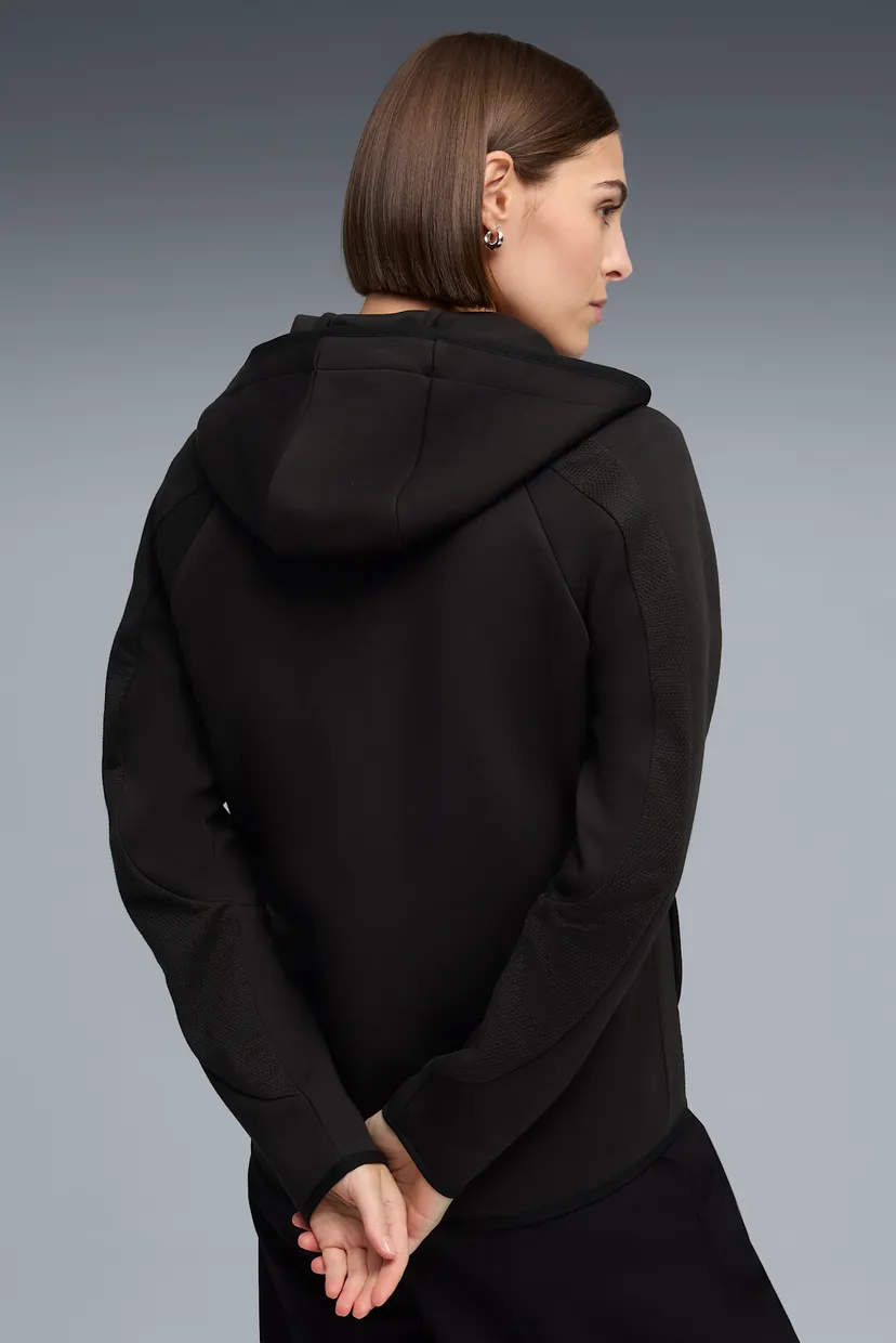 Жіноче чорне худі Evostripe Full-Zip Hoodie Women 3