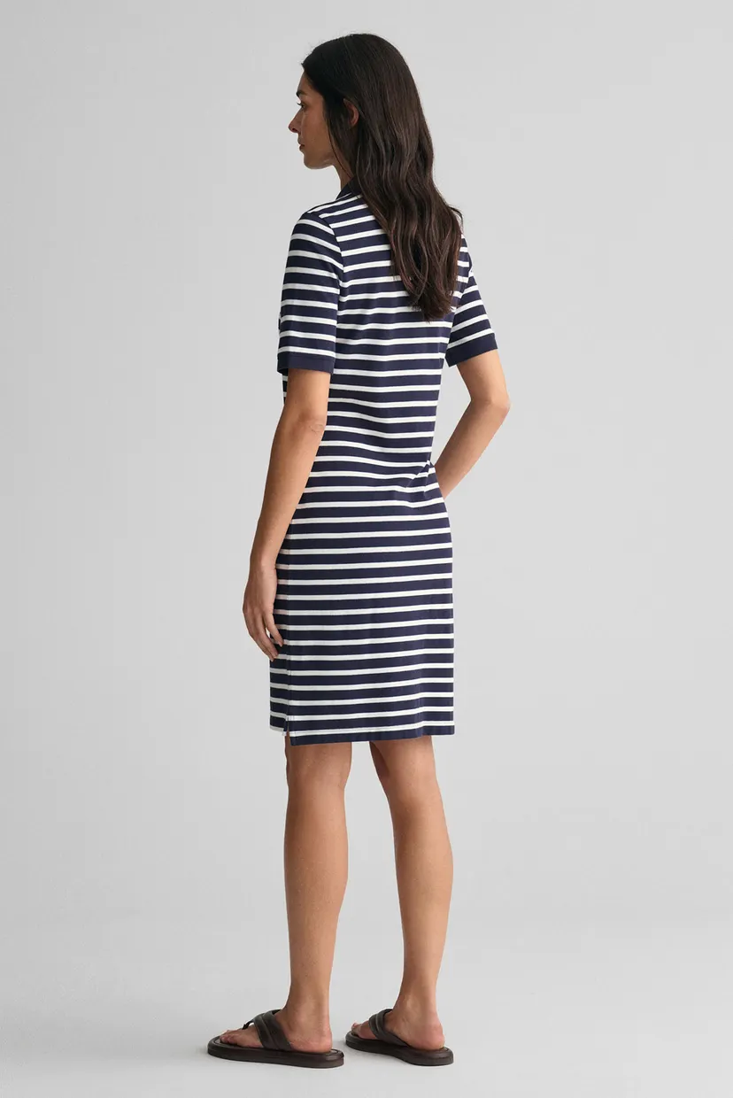 Женское платье в полоску STRIPED SHIELD SS PIQUE POLO 4