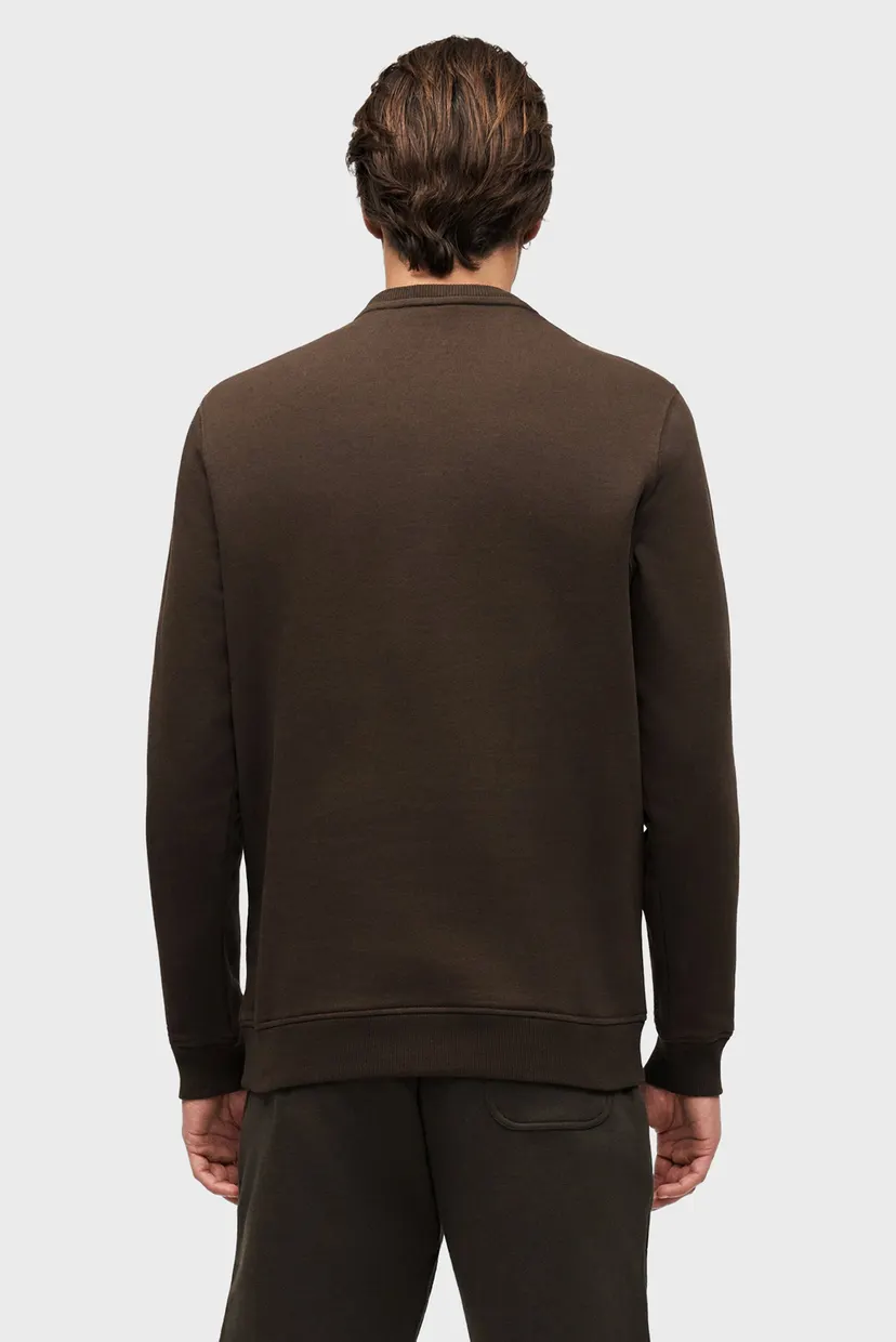 Мужской темно-коричневый свитшот CREW NECK 3