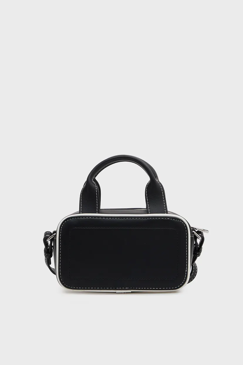 Жіноча чорна сумка CONTRAST MINI BAULETTO 4
