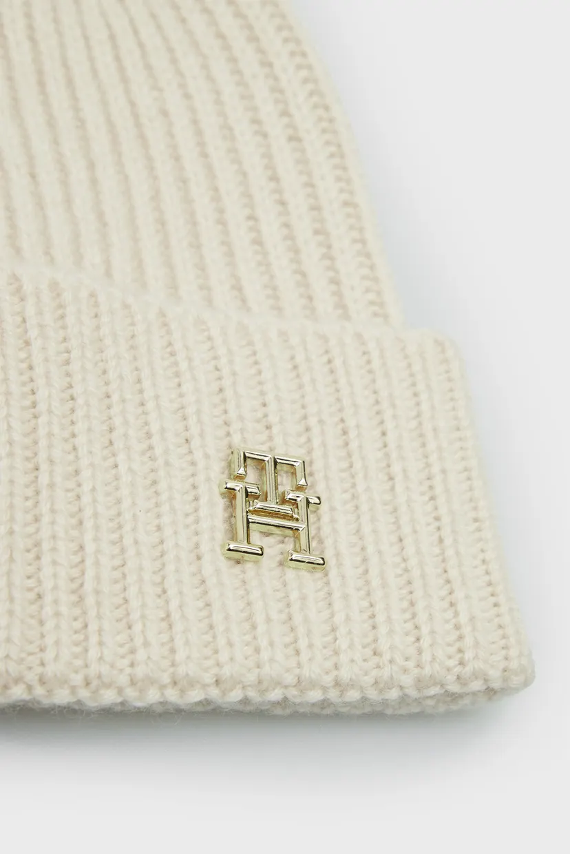 Женская бежевая кашемировая шапка CASHMERE CHIC BEANIE 4