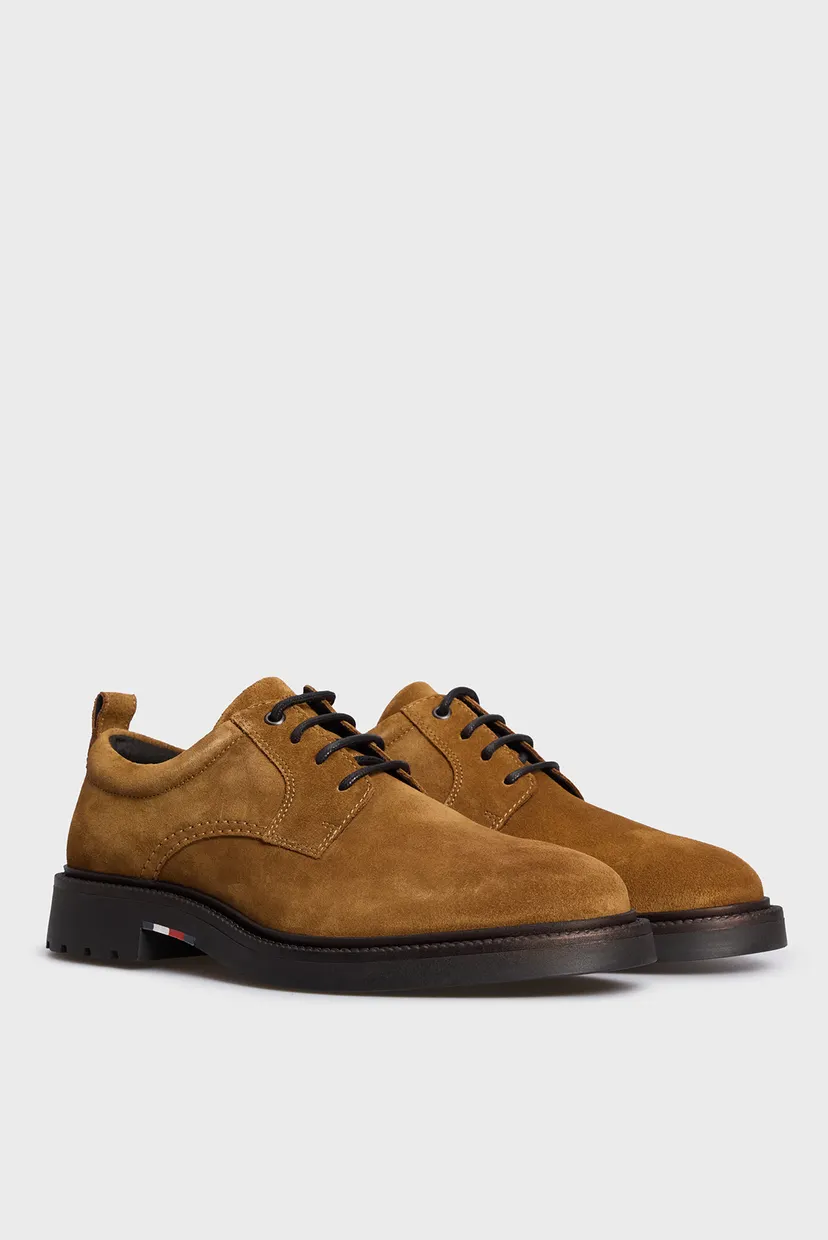 Чоловічі коричневі замшеві дербі LIGHT HILFIGER LWT SUEDE SHOE 3