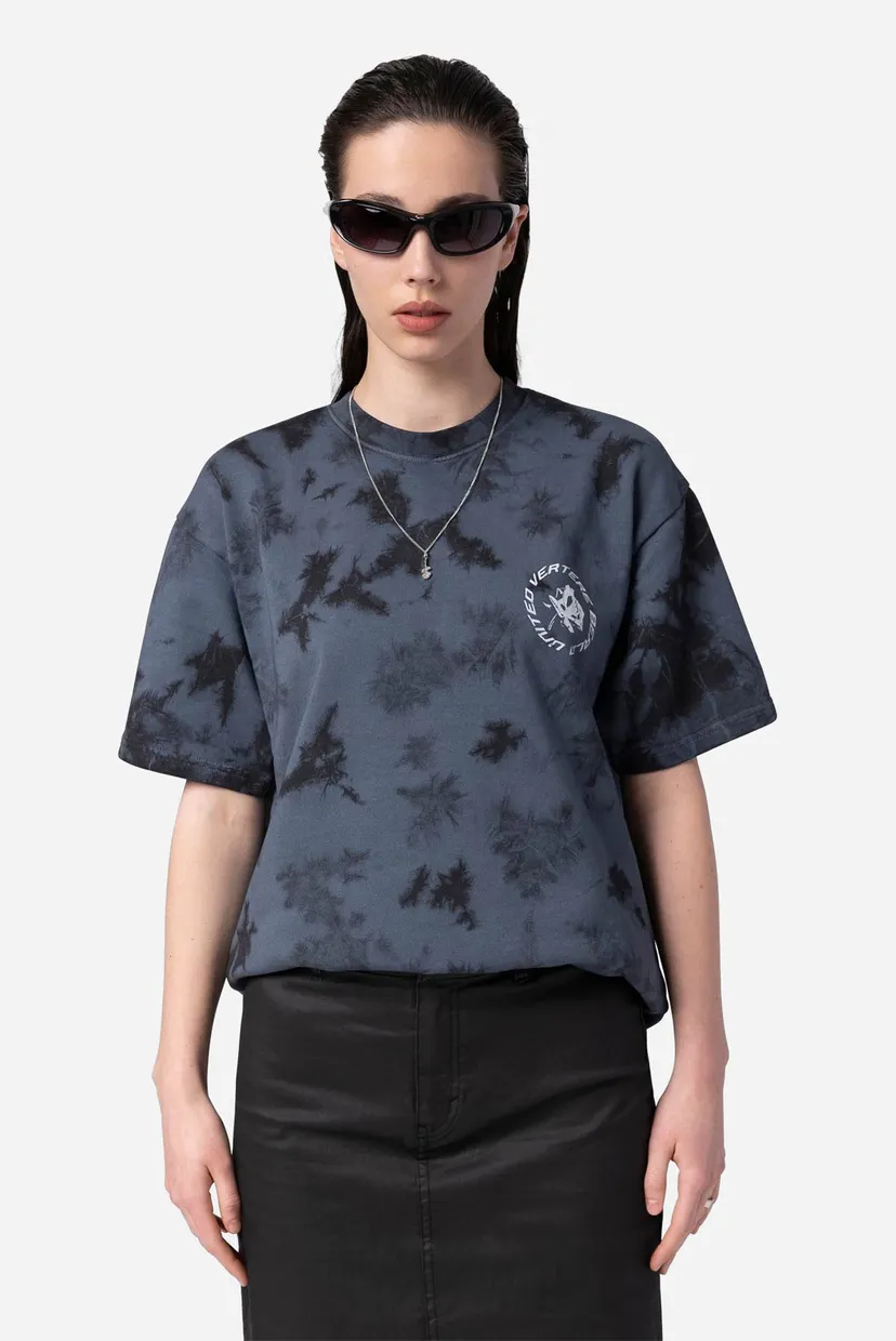 Темно-синя футболка DISTRESSED ROSE NAVY (унісекс) 3