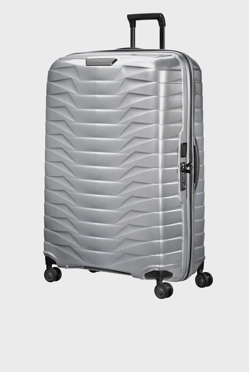 Серебристый чемодан 86 см PROXIS SILVER 4