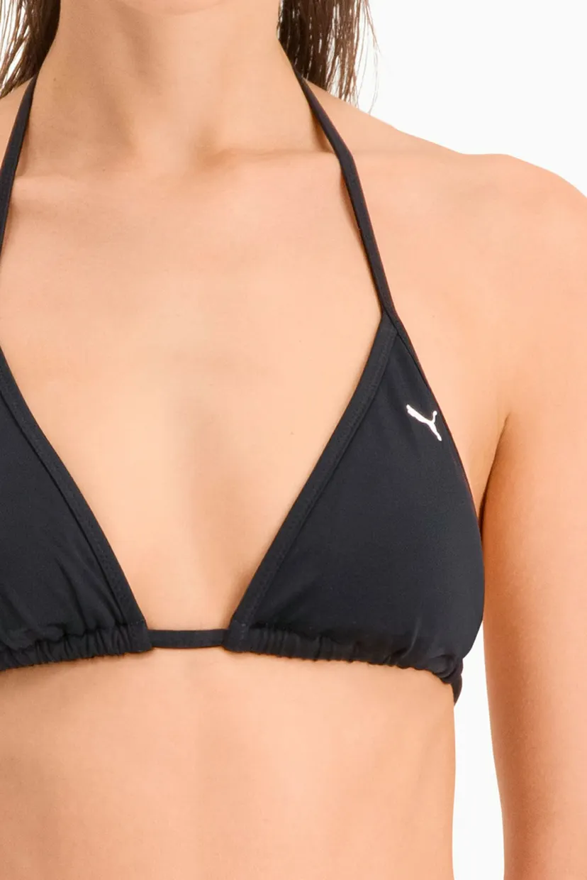 Женский черный лиф от купальника PUMA Swim Women Triangle Bikini Top 4